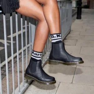 Dr. Martens 2976 Women's Black Leather Chelsea Boots Size 10