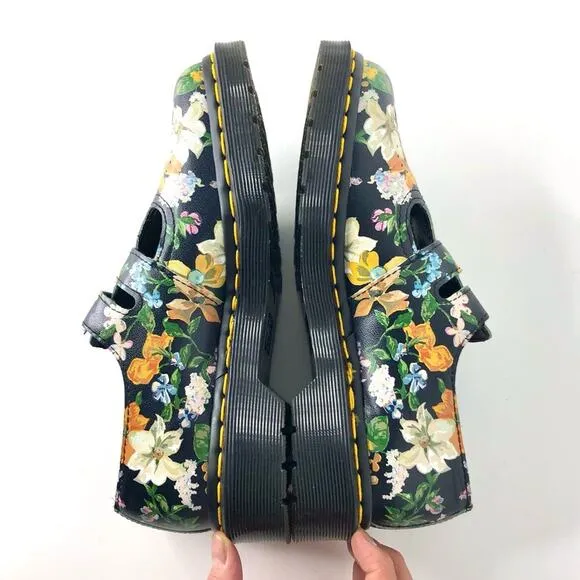 Dr Martens 8085 Darcy Floral Mary Jane Loafers Women’s 5 Shoes