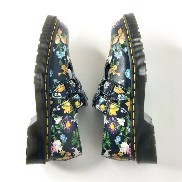 Dr Martens 8085 Darcy Floral Mary Jane Loafers Women’s 5 Shoes