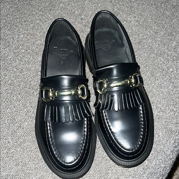 DR MARTENS ADRIAN SNAFFLE SMOOTH LEATHER KILTIE LOAFERS