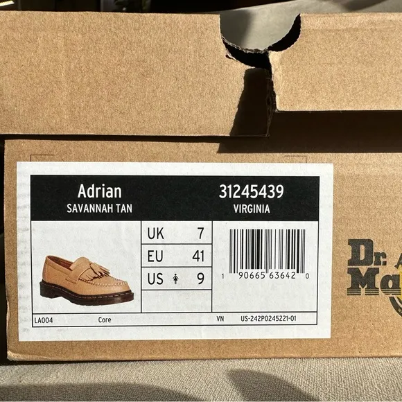 DR. Martens ADRIAN VIRGINIA LEATHER TASSEL LOAFERS