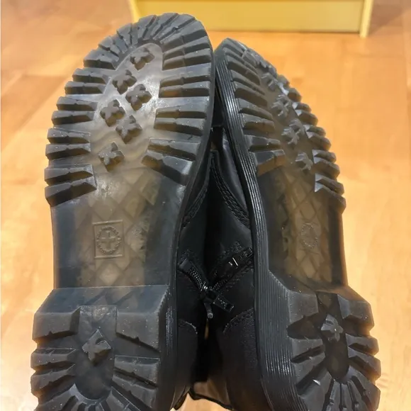Dr. martens Airwair boots back laced up zipper combat  black womens 5