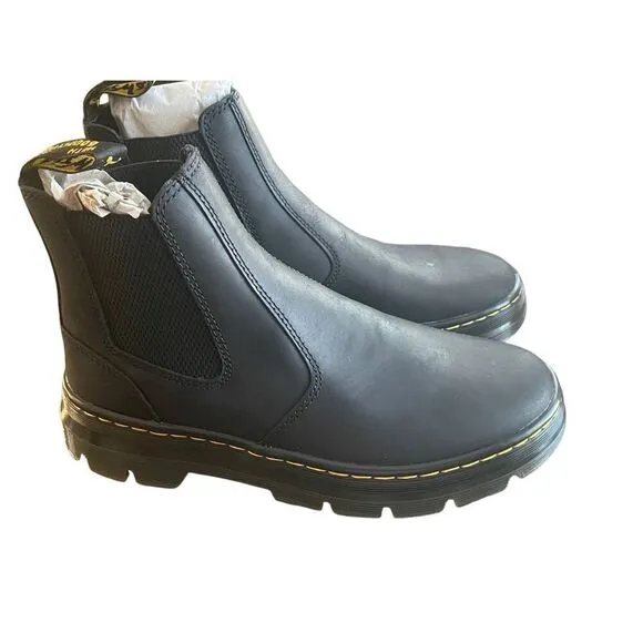 Dr. Martens AirWair Embury W/8 M/7 Wyoming Boots Black Unisex Bouncing Soles New