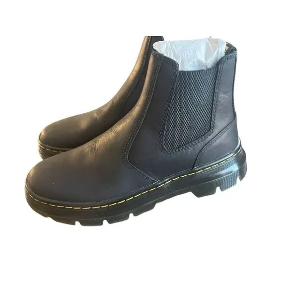 Dr. Martens AirWair Embury W/8 M/7 Wyoming Boots Black Unisex Bouncing Soles New