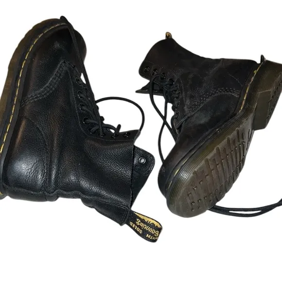 Dr. Martens Black Leather Ladies Boots  Size 7