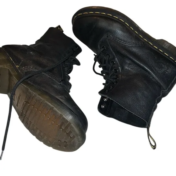 Dr. Martens Black Leather Ladies Boots  Size 7