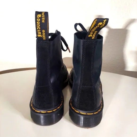 Dr. Martens Black Leather Pascal Lace Up Boots