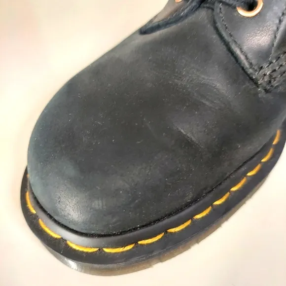 Dr. Martens Black Leather Pascal Lace Up Boots