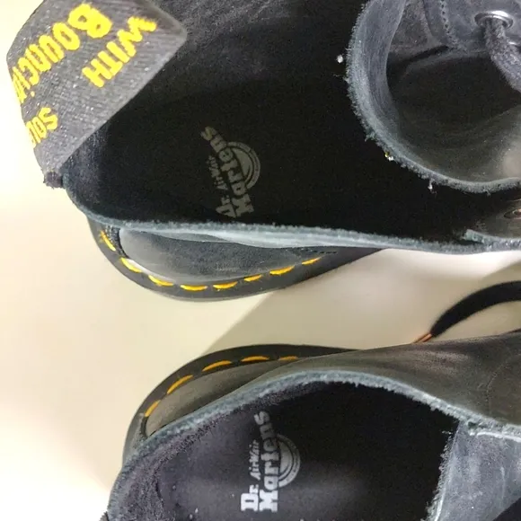 Dr. Martens Black Leather Pascal Lace Up Boots