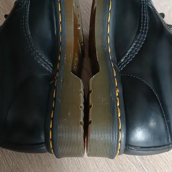 Dr. Martens Boots Leather Upper Heel Pull 1460 Black Leather 8 Eye Women's