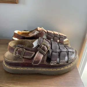 Dr. Martens Brown Leather Fisherman Sandals