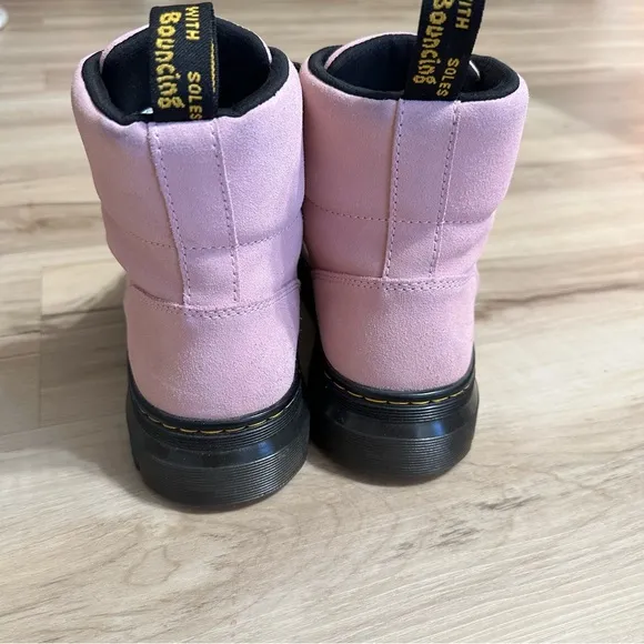 Dr. Martens COMBS Hiker Style Combat Boots in Pink Hi Suede Size 9