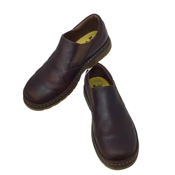 Dr. Martens Doc Docs Orson Loafers Shoes Men's 12 Brown Leather Slip On Casual