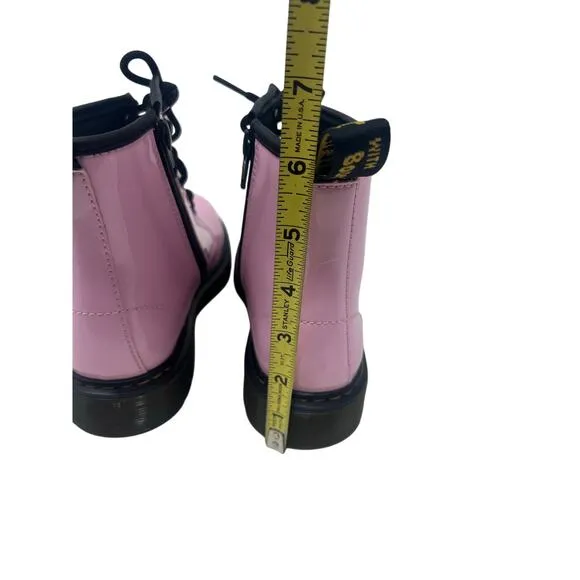Dr. Martens Girls Youth 1460 Pink Patent Leather Boot 3