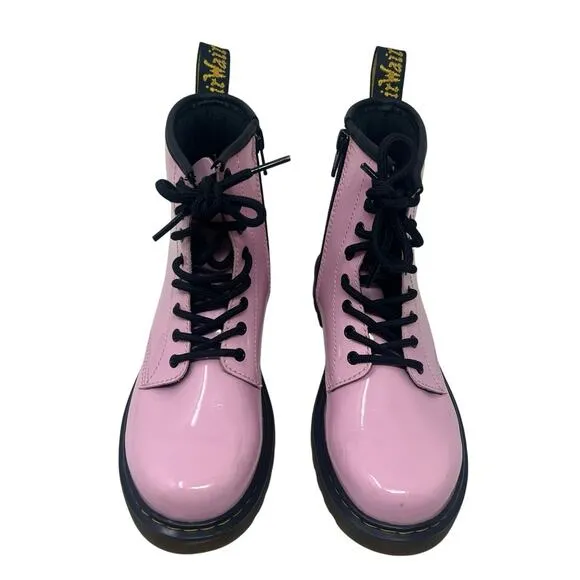Dr. Martens Girls Youth 1460 Pink Patent Leather Boot 3