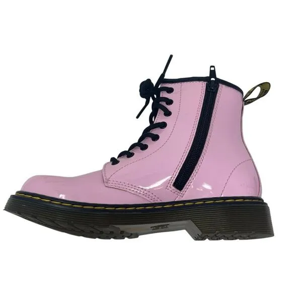 Dr. Martens Girls Youth 1460 Pink Patent Leather Boot 3
