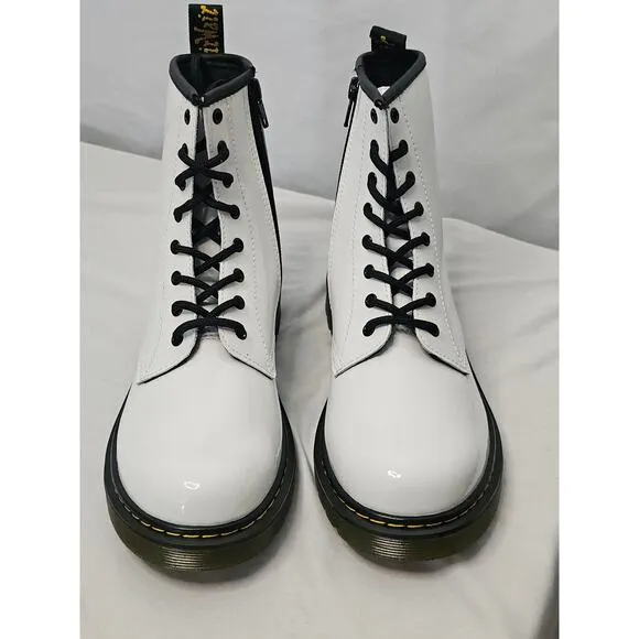 Dr Martens kids smooth leather boots