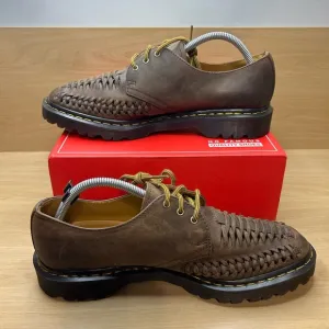 Dr Martens men Ezra interwoven Three Eyed Brown Sandals Size 10