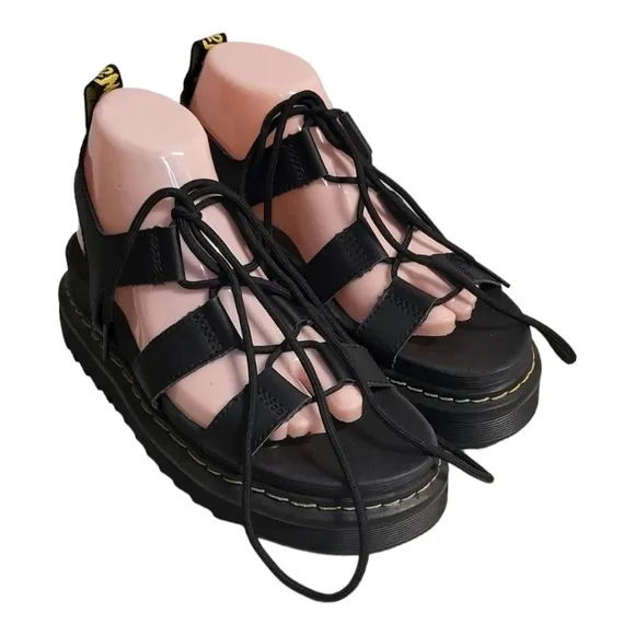 Dr. Martens × Nartilla Strappy Gladiator Hydro Lether Sandals SZ 10 NEW