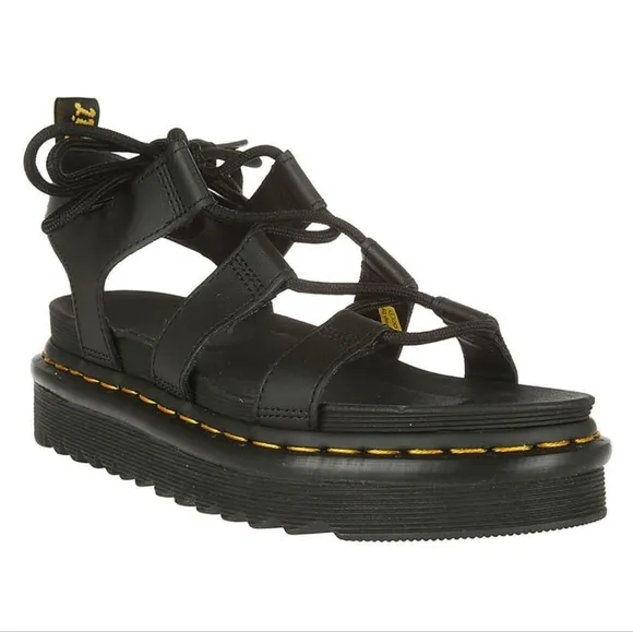 Dr. Martens × Nartilla Strappy Gladiator Hydro Lether Sandals SZ 10 NEW