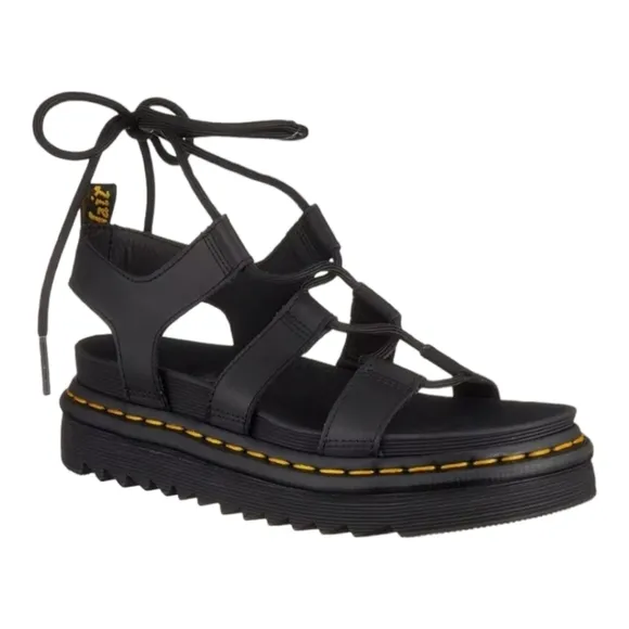 Dr. Martens × Nartilla Strappy Gladiator Hydro Lether Sandals SZ 10 NEW