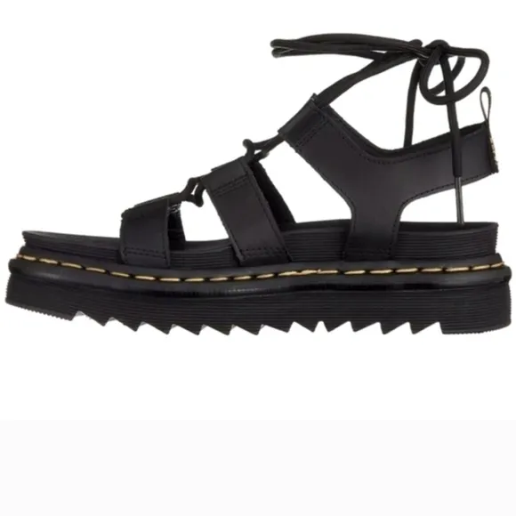 Dr. Martens × Nartilla Strappy Gladiator Hydro Lether Sandals SZ 10 NEW
