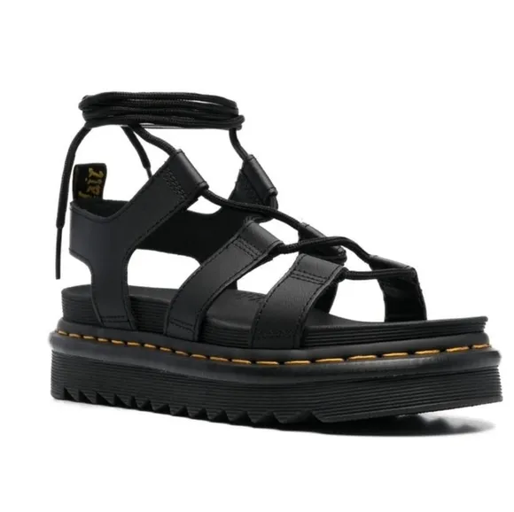 Dr. Martens × Nartilla Strappy Gladiator Hydro Lether Sandals SZ 10 NEW