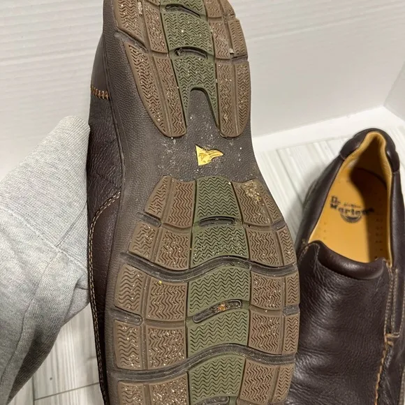 Dr. Martens Orson Mens Leather Slip On Loafers Size 10 Brown