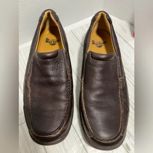 Dr. Martens Orson Mens Leather Slip On Loafers Size 10 Brown