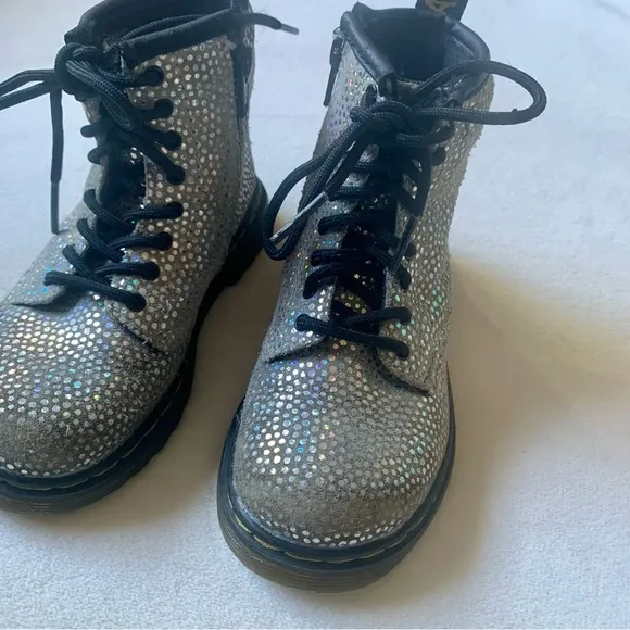 Dr. Martens Pascal Iridescent Toddler Boots Size 9