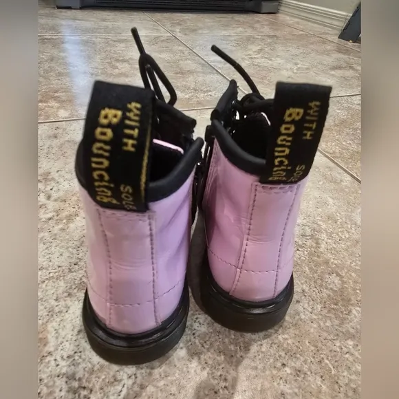 Dr. Martens Pink Patent Leather Boots