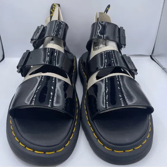 DR. Martens unisex patent leather gladiator sandals Size W11 / M10