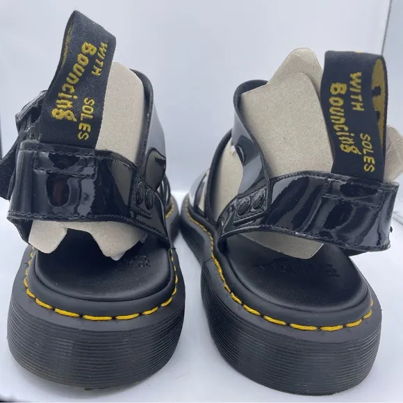 DR. Martens unisex patent leather gladiator sandals Size W11 / M10