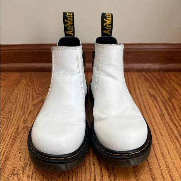 Dr Martens White 2976 Boots Girls Size 1