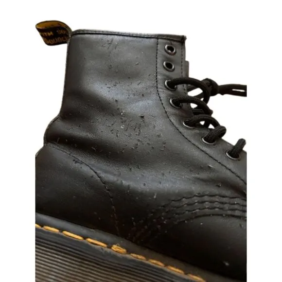 Dr Martens Women's 1460 Vonda Mono Boot Size 36 (5US) Black Embroidered Flowers
