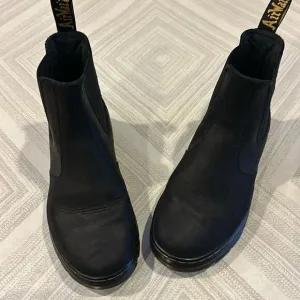 Dr. Martens AirWair Women’s Black Platform Slip On Ankle Boots - Size 8