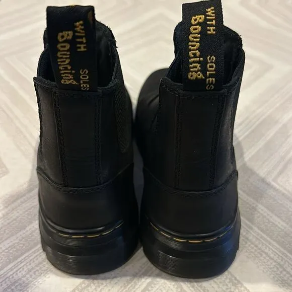 Dr. Martens AirWair Women’s Black Platform Slip On Ankle Boots - Size 8