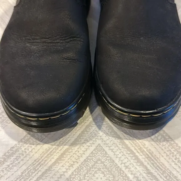 Dr. Martens AirWair Women’s Black Platform Slip On Ankle Boots - Size 8
