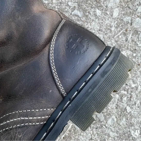 Dr. Martins for the Buckle | Brown Leather Lace up Boots