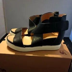 💯🔥DR. SCHOLL'S ORIGINAL SCOUT HIGH WEDGE SANDALS, WOMEN'S SIZE 8M, BLACK🔥