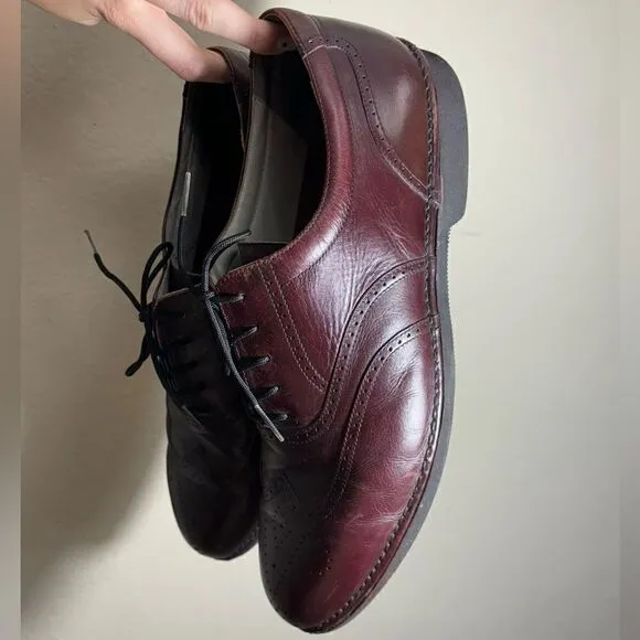 DresSports by Rockport Leather Upper Brown Oxford Shoe Size 13