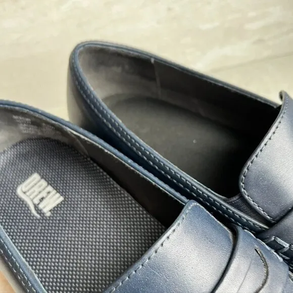 Drew Berlin Navy Blue Loafers Size 8WW Clean