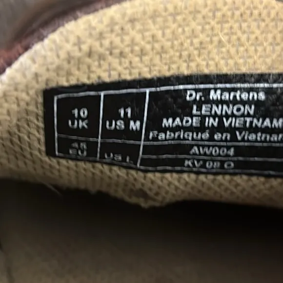 DR.MARTENS Lennon Air Wair Brown Leather Slip On Loafers Men's Shoes Sz 11 AW004