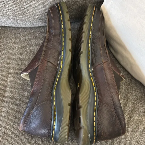DR.MARTENS Lennon Air Wair Brown Leather Slip On Loafers Men's Shoes Sz 11 AW004