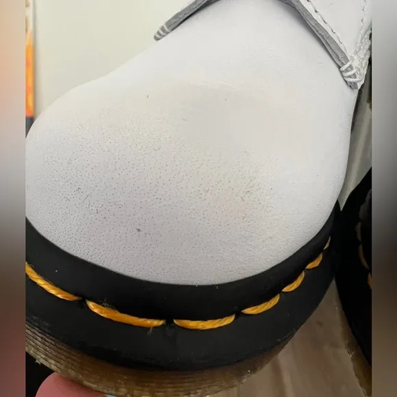 Dr.Martens Women's White leather Boots, doc martens, DOC’s, 1460 combat boots