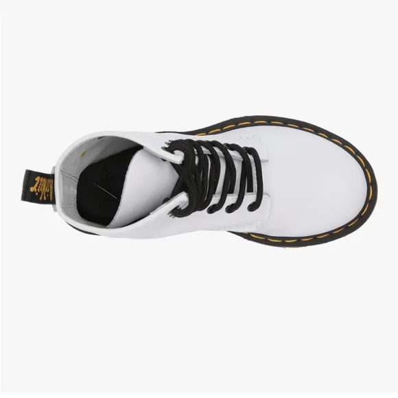 Dr.Martens Women's White leather Boots, doc martens, DOC’s, 1460 combat boots