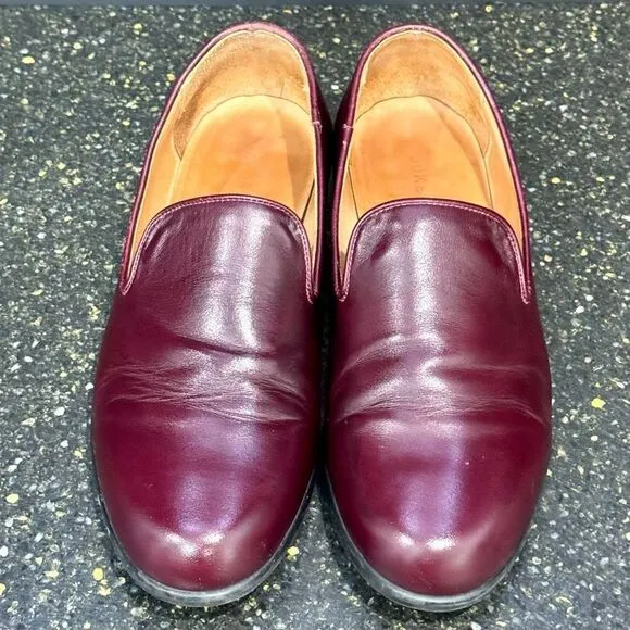 Duke   Dexter Cordovan Slip On Leather Loafers. Size 8.