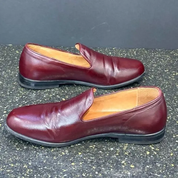 Duke   Dexter Cordovan Slip On Leather Loafers. Size 8.