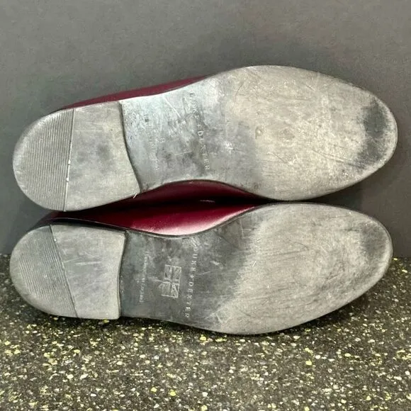 Duke   Dexter Cordovan Slip On Leather Loafers. Size 8.