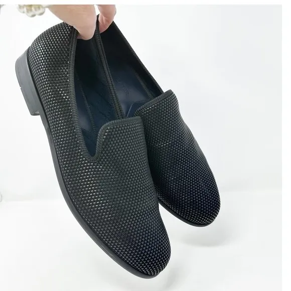 Duke Dexter Pyramid Black Loafers Handmade in England Size 13